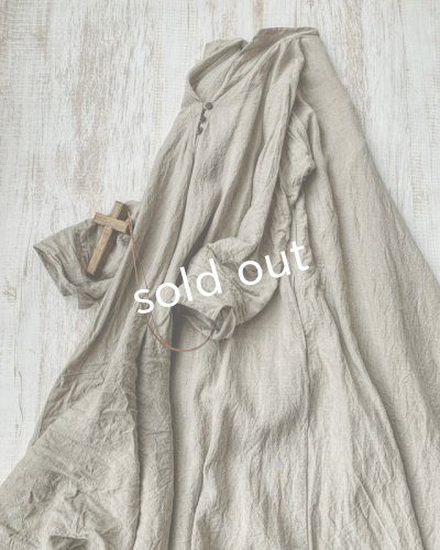 画像5: HALLELUJAH／Robe de femme de chambre 小間使いローブ衿付・flax