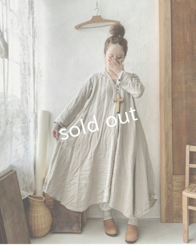 画像12: HALLELUJAH／Robe de femme de chambre 小間使いローブ衿付・flax