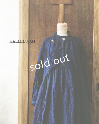 画像5: HALLELUJAH／1890's Bourgeron 1890年代 羊飼いシャツワンピース・indigo