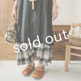 MARCHE' DE SOEUR／バギーパンツ・ブロックチェック