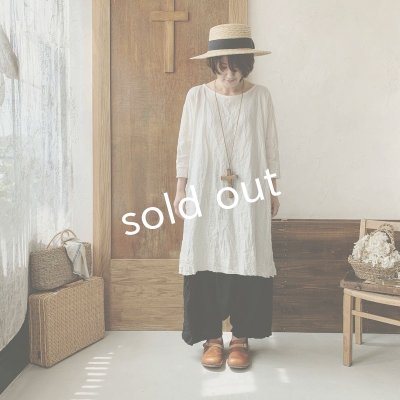 画像8: MARCHE' DE SOEUR／革ブレスチュニック・生成り