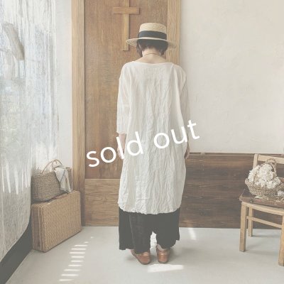 画像11: MARCHE' DE SOEUR／革ブレスチュニック・生成り