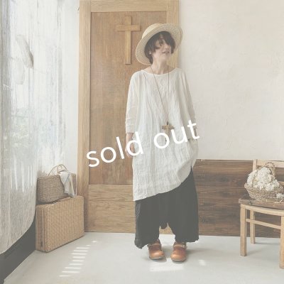 画像6: MARCHE' DE SOEUR／革ブレスチュニック・生成り