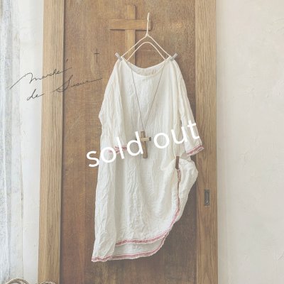 画像1: MARCHE' DE SOEUR／革ブレスチュニック・赤耳オフ