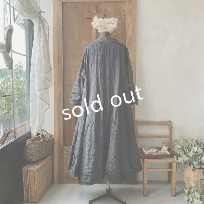 画像8: 【当店限定】HALLELUJAH/1980's Robe de Berger 羊飼いのローブ・ink black×charcoal