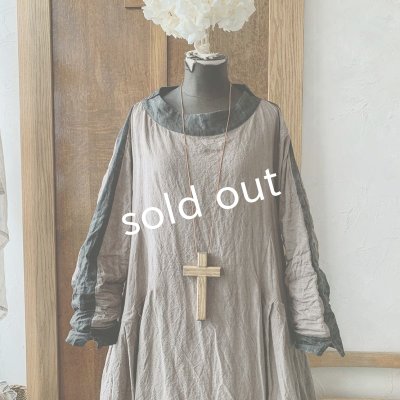 画像4: 【当店限定】HALLELUJAH/1980's Robe de Berger 羊飼いのローブ・brown×charcoal