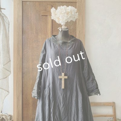 画像3: 【当店限定】HALLELUJAH/1980's Robe de Berger 羊飼いのローブ・ink black×charcoal