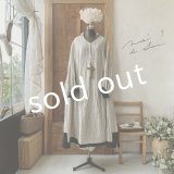 【当店限定カラー】HALLELUJAH/Nomad Dress ノマドドレス・flax×black