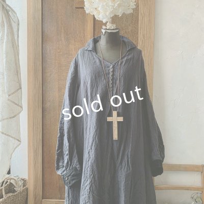 画像4: 【当店限定カラー】HALLELUJAH/Nomad Dress ノマドドレス・ink black×black