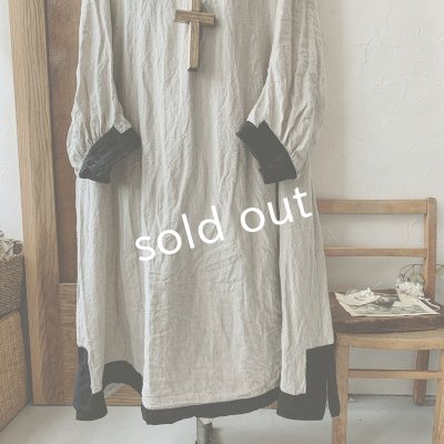 画像8: 【当店限定カラー】HALLELUJAH/Nomad Dress ノマドドレス・flax×black