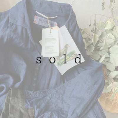 画像2: 【当店限定カラー】HALLELUJAH/Nomad Dress ノマドドレス・indigo×black