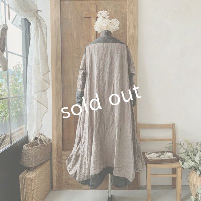 画像10: 【当店限定】HALLELUJAH/1980's Robe de Berger 羊飼いのローブ・brown×charcoal