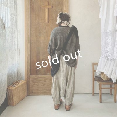 画像12: MARCHE' DE SOEUR／フレンチリネン・種蒔きBagたぽパンツ