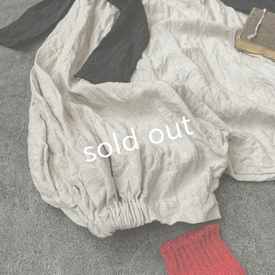 画像3: MARCHE' DE SOEUR／フレンチリネン・種蒔きBagたぽパンツ