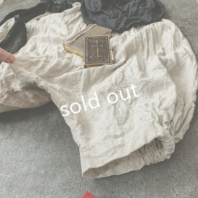 画像4: MARCHE' DE SOEUR／フレンチリネン・種蒔きBagたぽパンツ