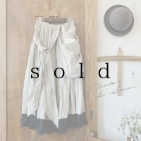MARCHE' DE SOEUR／種蒔きBagスカート・生成りバッグ