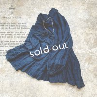 MARCHE' DE SOEUR／ギャザーブラウス・インディゴ