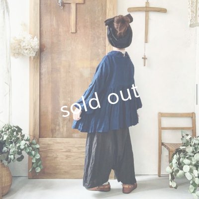 画像11: MARCHE' DE SOEUR／ギャザーブラウス・インディゴ