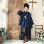 画像8: MARCHE' DE SOEUR／ギャザーブラウス・インディゴ (8)