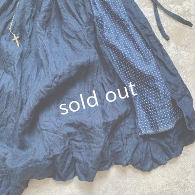 画像6: MARCHE' DE SOEUR／サスペンダーポケットスカート・インディゴ×ペイズリー