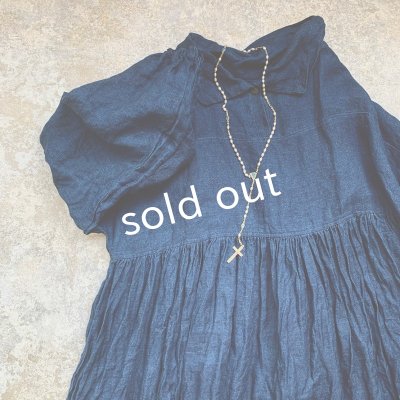 画像5: MARCHE' DE SOEUR／ギャザーブラウス・インディゴ