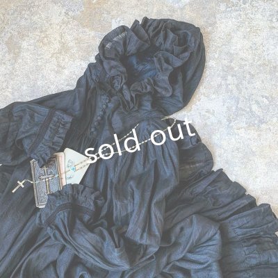 画像3: HALLELUJAH/Robe Medievale a Capuche 中世のフードローブ・indigo