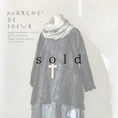 画像2: MARCHE' DE SOEUR／サイドピックプルオーバー・黒