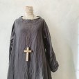 画像2: 当店限定 HALLELUJAH/1930's Robe・ink black×flax (2)