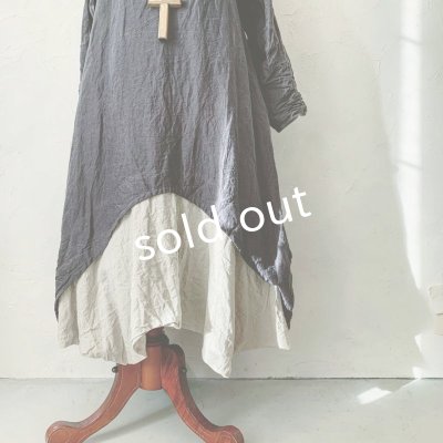 画像3: 当店限定 HALLELUJAH/1930's Robe・ink black×flax