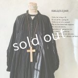 HALLELUJAH／1890's Bourgeron 羊飼いシャツワンピース・Black