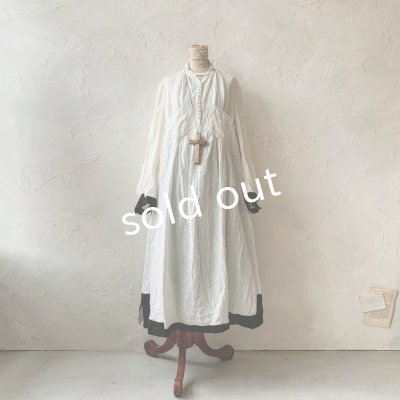 画像3: 当店限定 HALLELUJAH／羊飼いのノマドドレス・Off White×Black