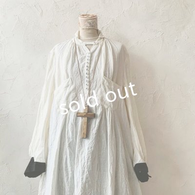 画像2: 当店限定 HALLELUJAH／羊飼いのノマドドレス・Off White×Black