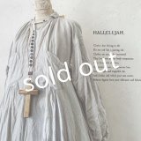 HALLELUJAH／1890's Bourgeron 羊飼いシャツワンピース・Light Gray