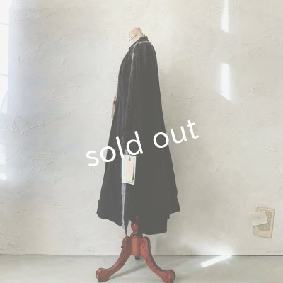 画像5: HALLELUJAH／1890's Bourgeron 羊飼いシャツワンピース・Black