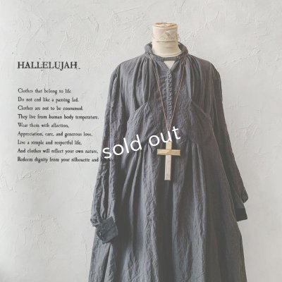 画像1: 当店限定 HALLELUJAH／羊飼いのノマドドレス・Ink Black×Black