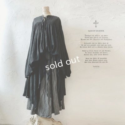 画像1: MARCHE' DE SOEUR／教会のチュニックブラウス・アンティークブラック