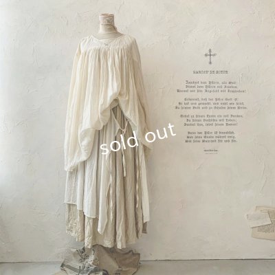 画像1: MARCHE' DE SOEUR／教会のチュニックブラウス・アンティークミルク