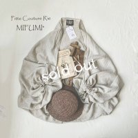 mifumi／フリルのpuffマーガレット・生成り