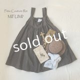 mifumi／コケットキャミワンピース・こげ茶