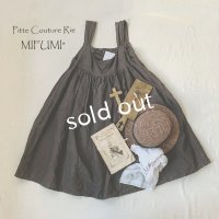 mifumi／コケットキャミワンピース・こげ茶