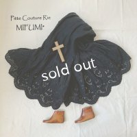 mifumi／wideジュノーぺちぱんつ・黒ベル刺繍