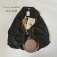 画像1: mifumi／フリルのpuffマーガレット・黒 (1)