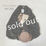 mifumi／フリルのpuffマーガレット・黒
