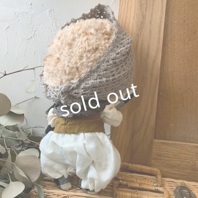 画像6: sukekiyo／グレージュ手編みターバンスケキヨ