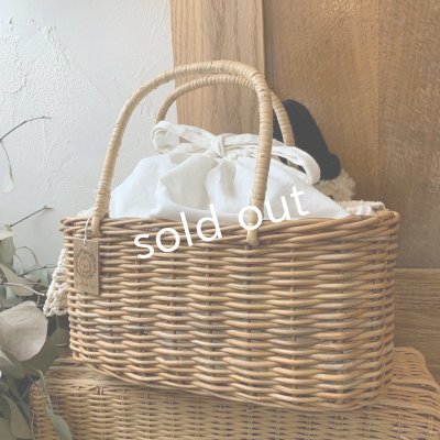 画像6: sukekiyo／アンティークレースと黒いお帽子スケキヨのかごバッグ