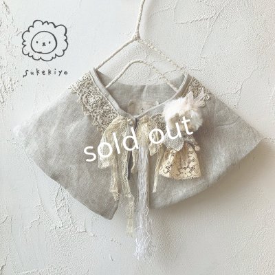 画像1: sukekiyo／アンティークレースとリネンの付け襟スケキヨ