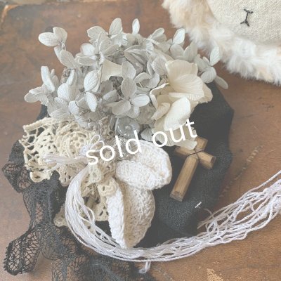 画像5: sukekiyo/プリザーブドとアンティークレースのコサージュキヨ・I