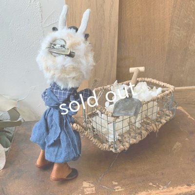 画像7: sukekiyo／庭しごとのウサキヨ・青のおようふく