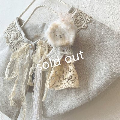 画像5: sukekiyo/アンティークレースとリネンの付け襟スケキヨ