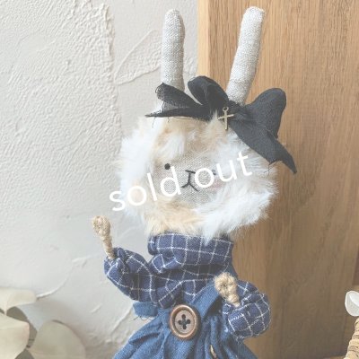 画像3: sukekiyo／庭しごとのウサキヨ・青のおようふく